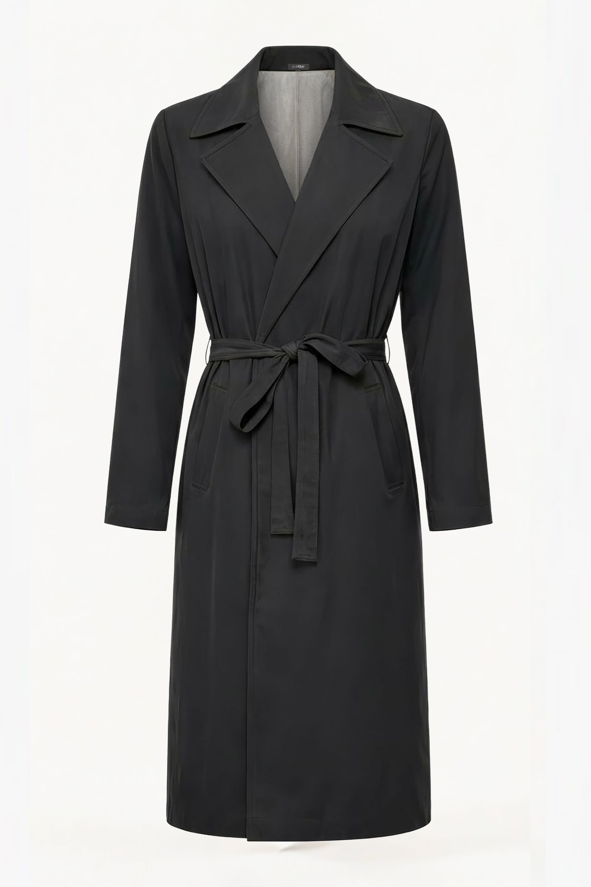 Emfique Essential Trench — TENCEL and silver mesh EMF protective coat for women