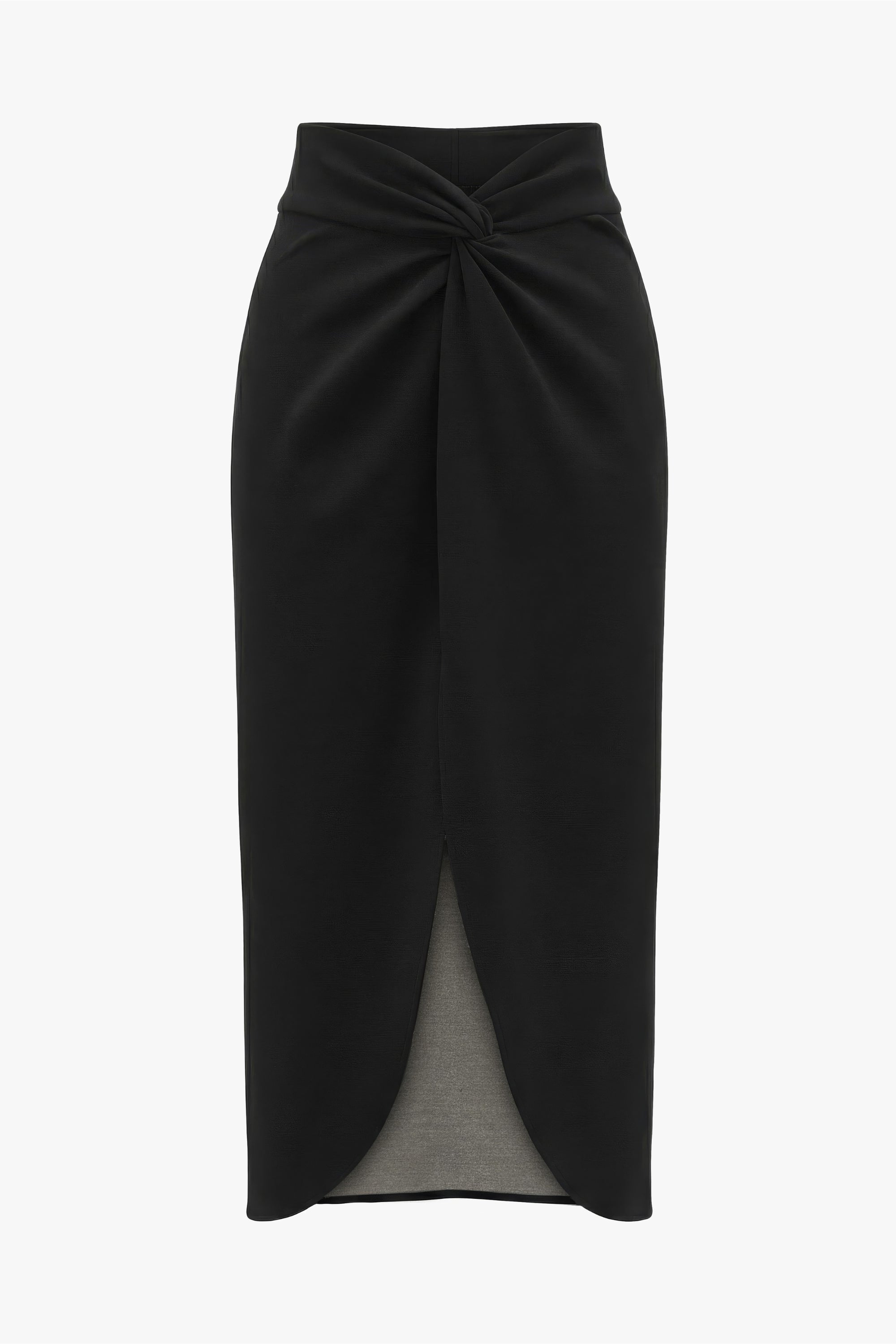 Emfique Sculptural Column Skirt detail — silver fiber protective fabric