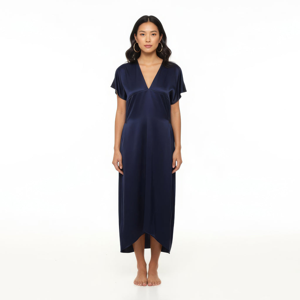 Silk Kimono Dress: EMF Shielding