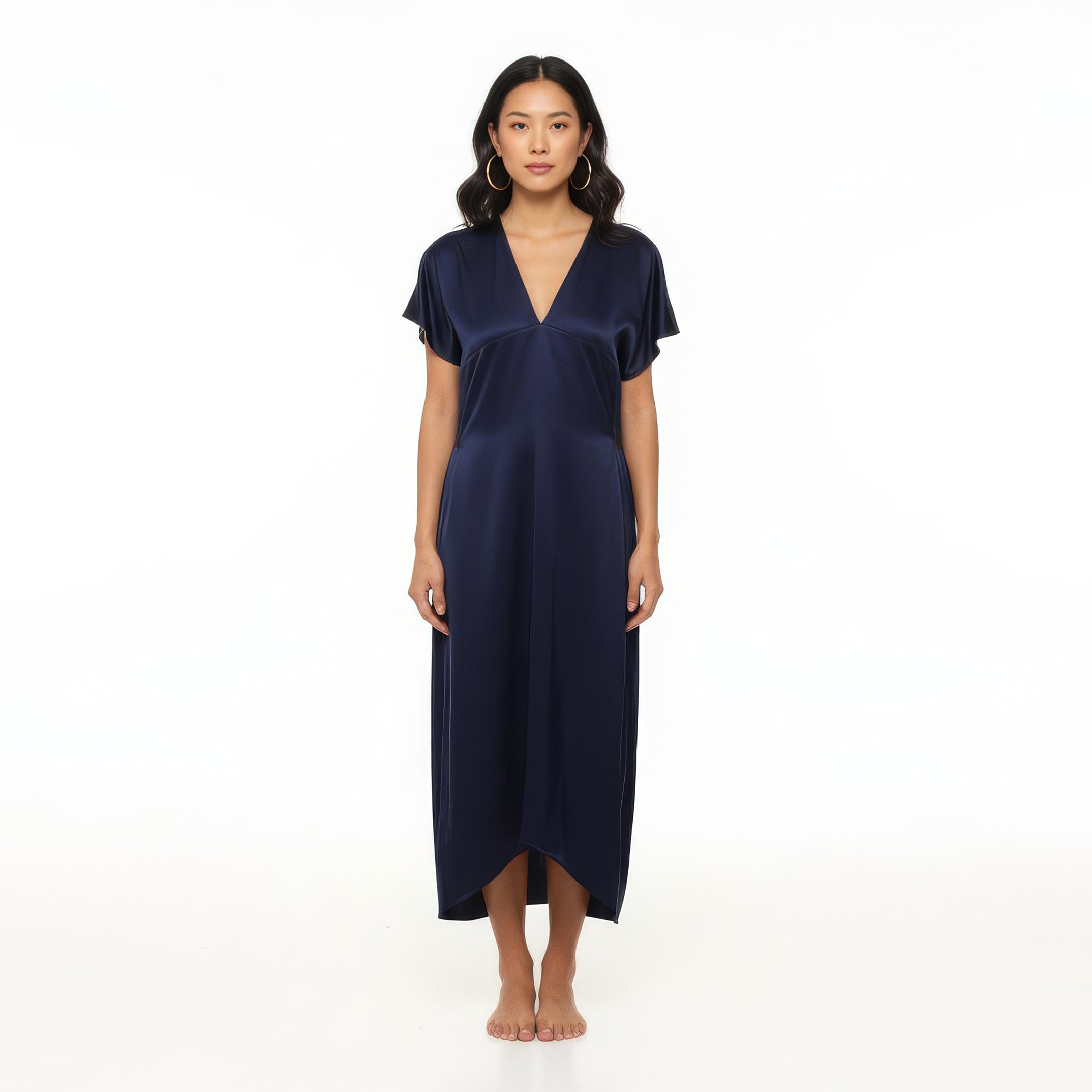 Silk Kimono Dress: EMF Shielding