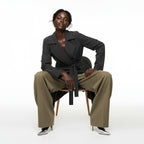 Trench Coat - Sandwashed & Silver Lined: EMF Shielding