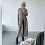 Silver Sheer Mesh Long Cover Up: EMF Shielding